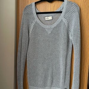 L Hollister Grey/Silver Sweater
